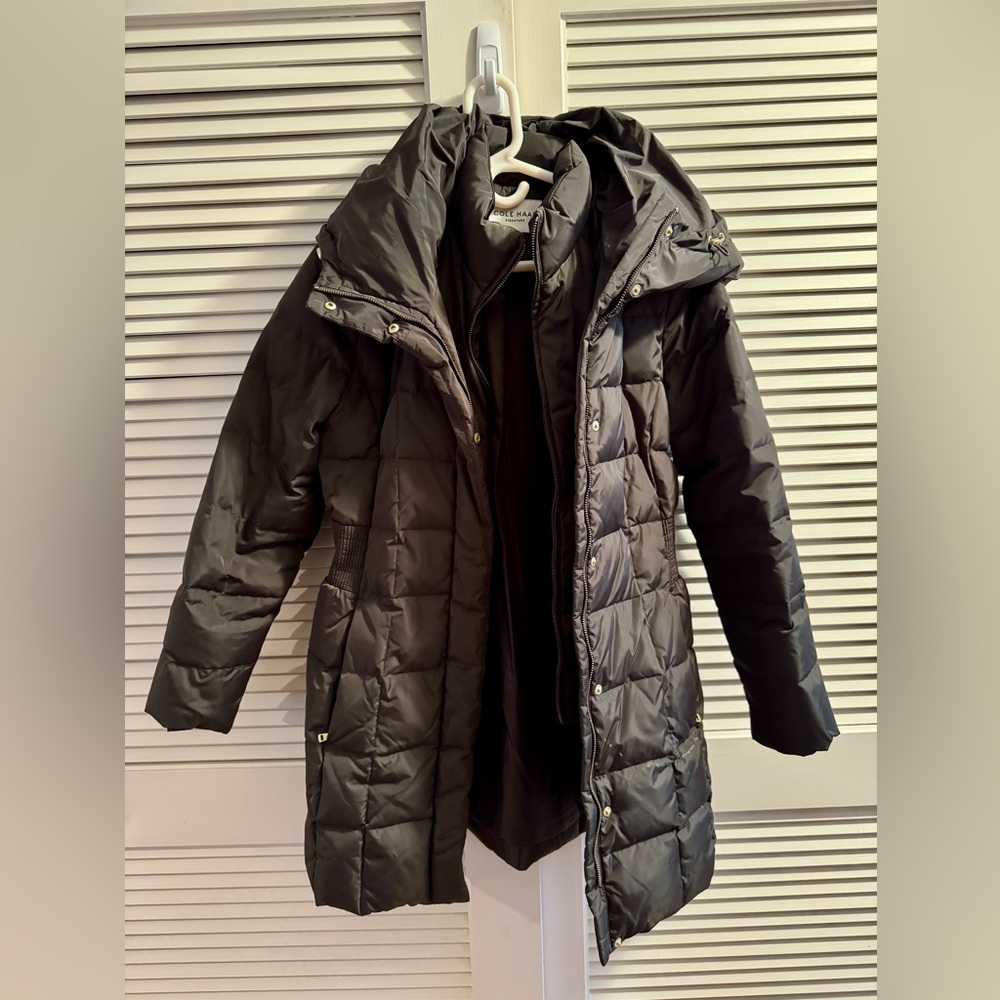 Cole Haan hooded down coat - Picture 1 of 6